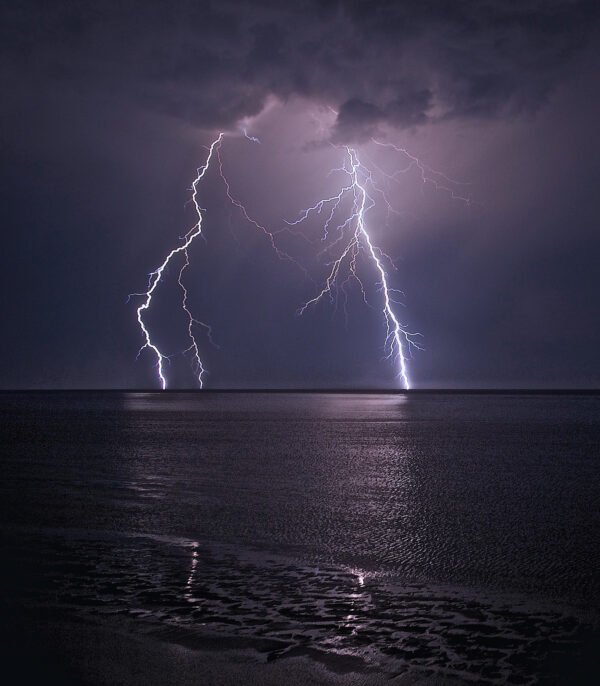 Lightning By The Sea