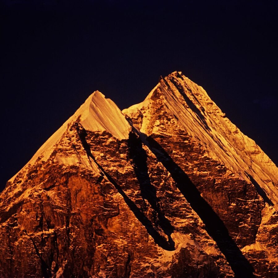 DS 546 Bhagirathi Peak In Alpenglow