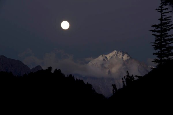 Moonrise On The Bhagirathi