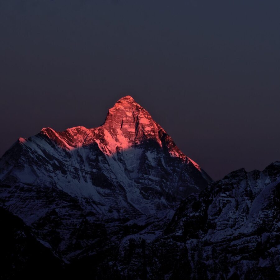 Nanda Devi In Alpenglow